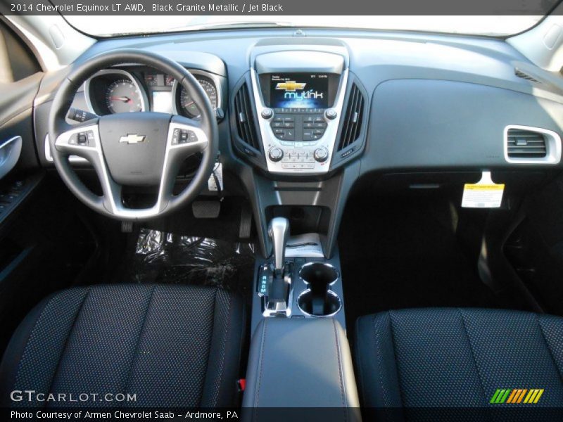 Black Granite Metallic / Jet Black 2014 Chevrolet Equinox LT AWD
