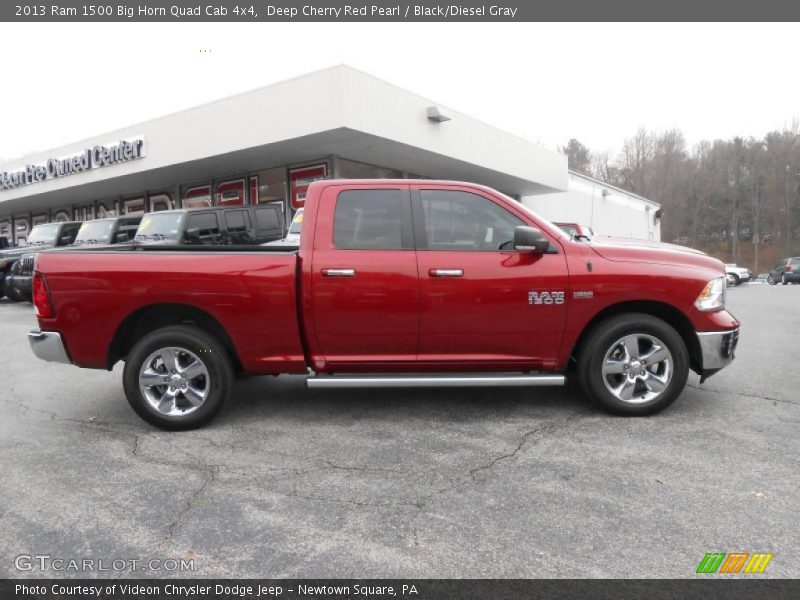 Deep Cherry Red Pearl / Black/Diesel Gray 2013 Ram 1500 Big Horn Quad Cab 4x4