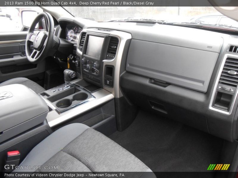 Deep Cherry Red Pearl / Black/Diesel Gray 2013 Ram 1500 Big Horn Quad Cab 4x4