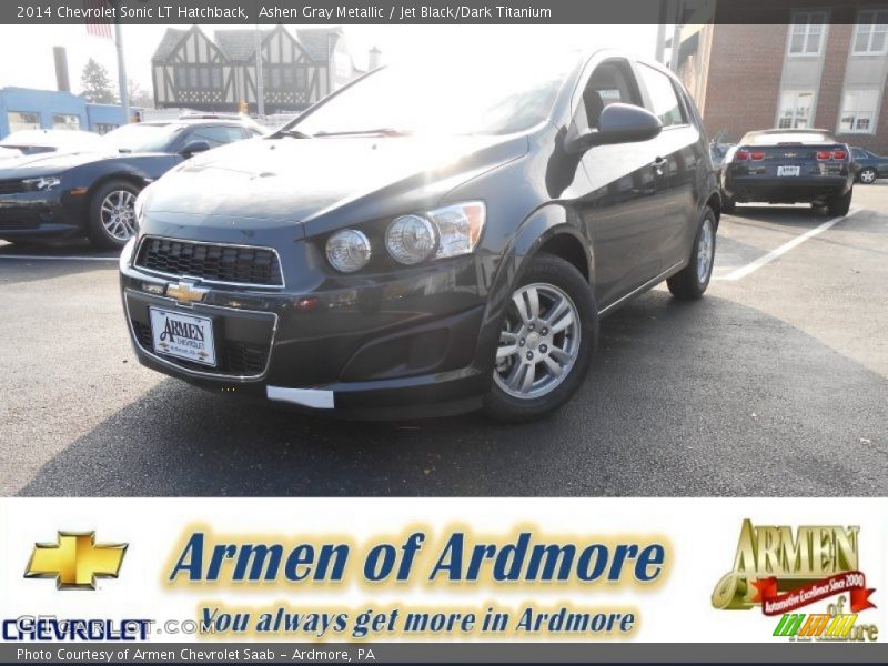 Ashen Gray Metallic / Jet Black/Dark Titanium 2014 Chevrolet Sonic LT Hatchback