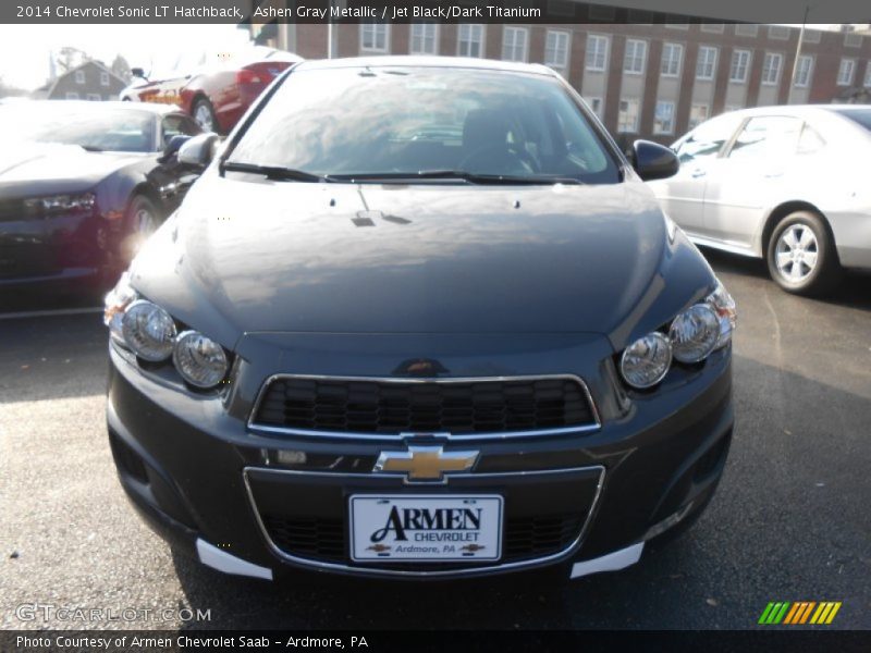 Ashen Gray Metallic / Jet Black/Dark Titanium 2014 Chevrolet Sonic LT Hatchback