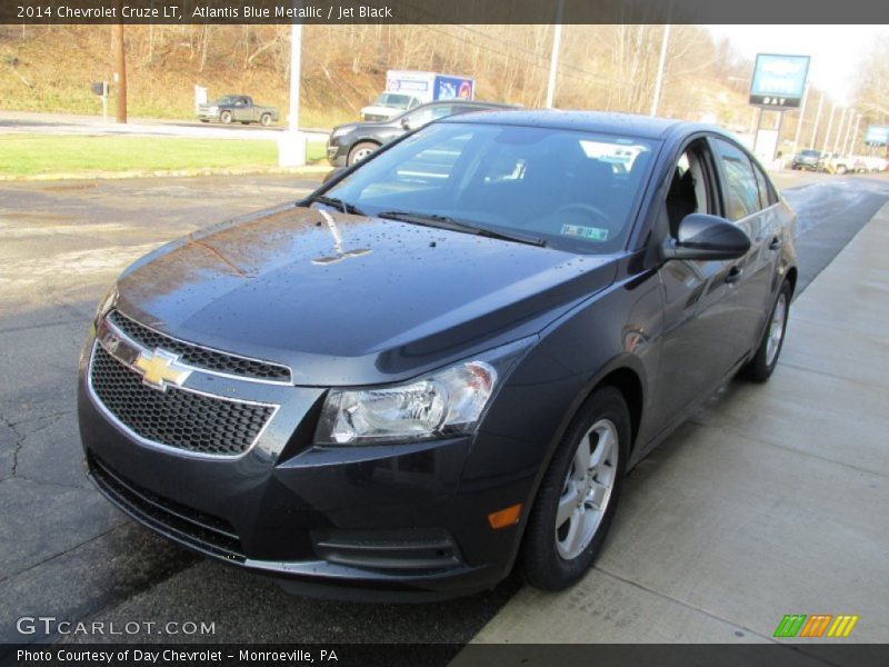 Atlantis Blue Metallic / Jet Black 2014 Chevrolet Cruze LT