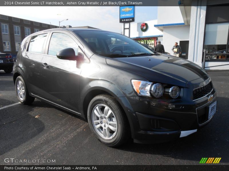 Ashen Gray Metallic / Jet Black/Dark Titanium 2014 Chevrolet Sonic LT Hatchback