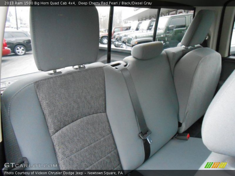 Deep Cherry Red Pearl / Black/Diesel Gray 2013 Ram 1500 Big Horn Quad Cab 4x4