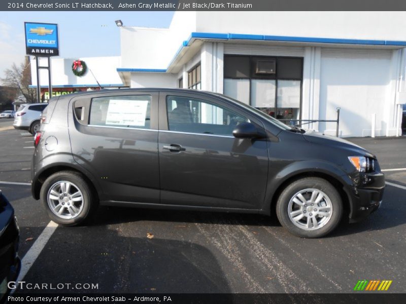 Ashen Gray Metallic / Jet Black/Dark Titanium 2014 Chevrolet Sonic LT Hatchback