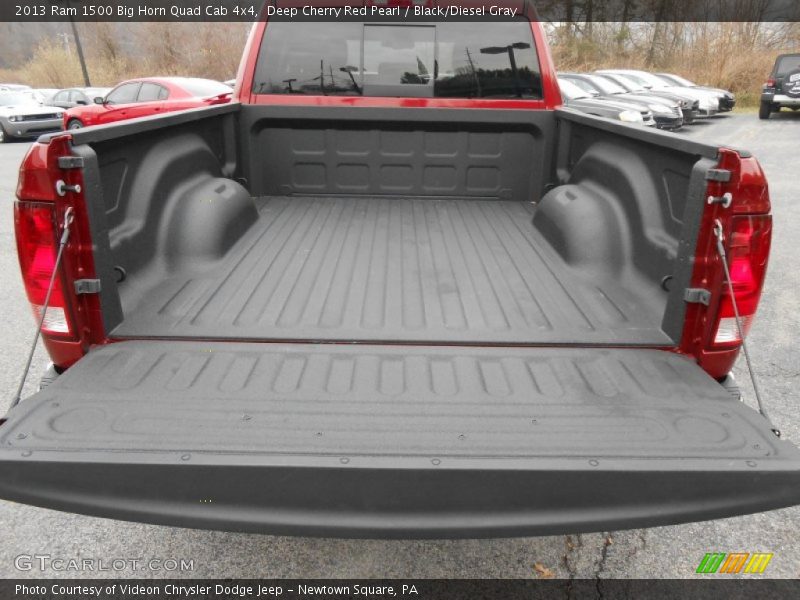 Deep Cherry Red Pearl / Black/Diesel Gray 2013 Ram 1500 Big Horn Quad Cab 4x4