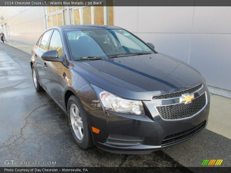 Atlantis Blue Metallic / Jet Black 2014 Chevrolet Cruze LT