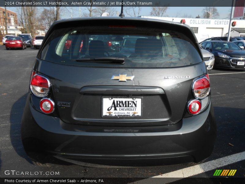 Ashen Gray Metallic / Jet Black/Dark Titanium 2014 Chevrolet Sonic LT Hatchback