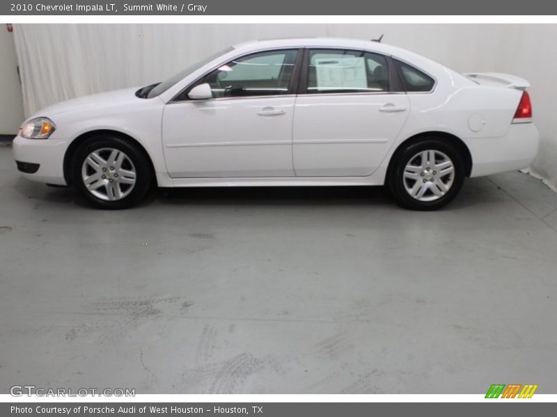 Summit White / Gray 2010 Chevrolet Impala LT