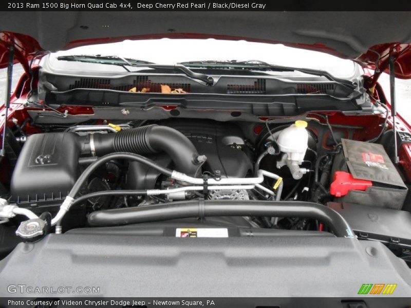Deep Cherry Red Pearl / Black/Diesel Gray 2013 Ram 1500 Big Horn Quad Cab 4x4
