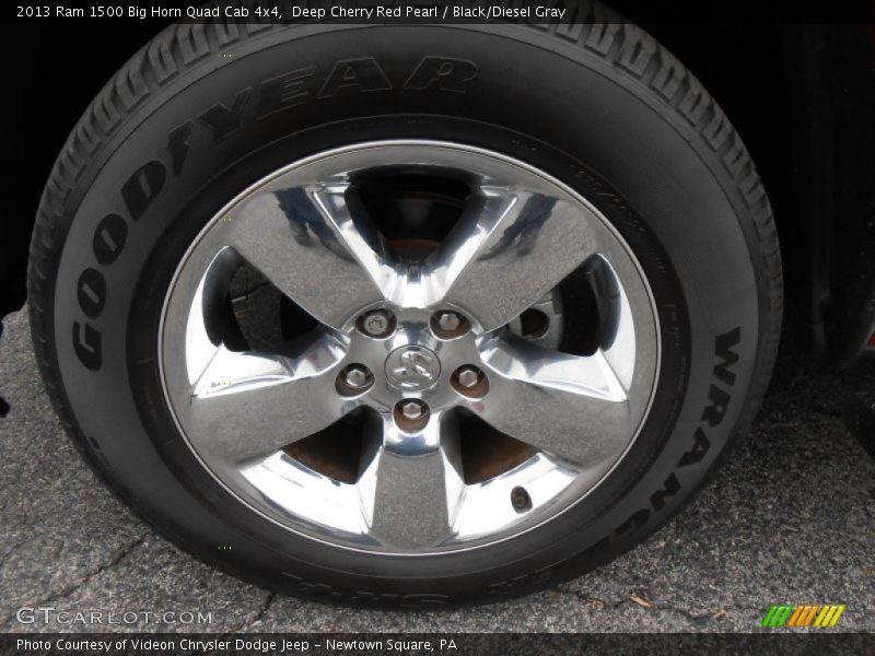 Deep Cherry Red Pearl / Black/Diesel Gray 2013 Ram 1500 Big Horn Quad Cab 4x4