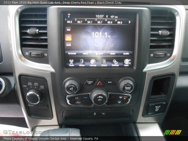 Deep Cherry Red Pearl / Black/Diesel Gray 2013 Ram 1500 Big Horn Quad Cab 4x4