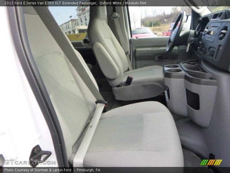 Oxford White / Medium Flint 2013 Ford E Series Van E350 XLT Extended Passenger