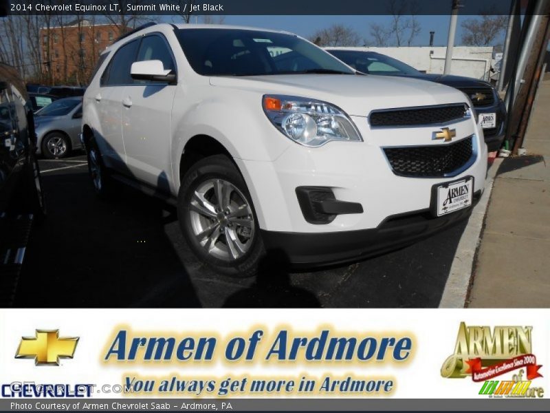 Summit White / Jet Black 2014 Chevrolet Equinox LT