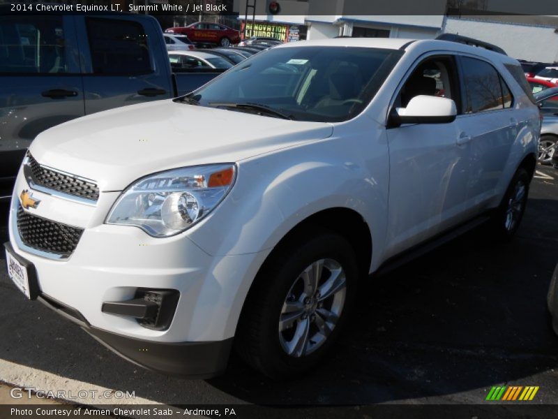 Summit White / Jet Black 2014 Chevrolet Equinox LT