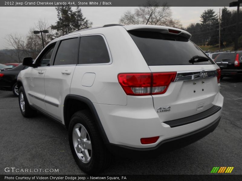 Stone White / Black 2012 Jeep Grand Cherokee Laredo 4x4