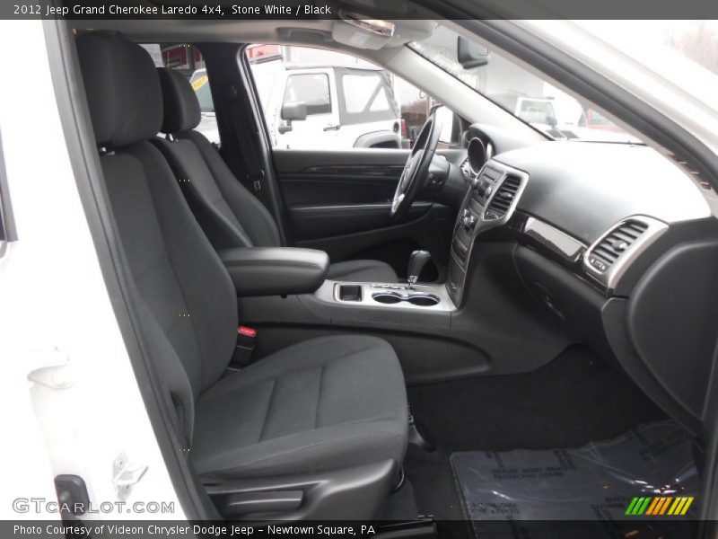 Stone White / Black 2012 Jeep Grand Cherokee Laredo 4x4