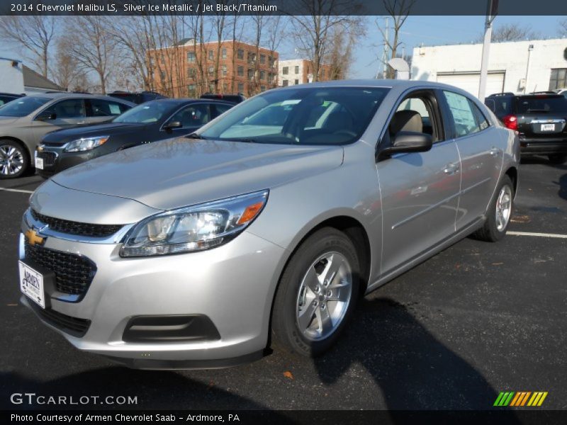 Silver Ice Metallic / Jet Black/Titanium 2014 Chevrolet Malibu LS