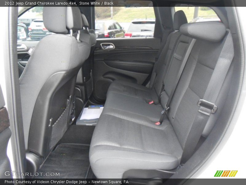 Stone White / Black 2012 Jeep Grand Cherokee Laredo 4x4