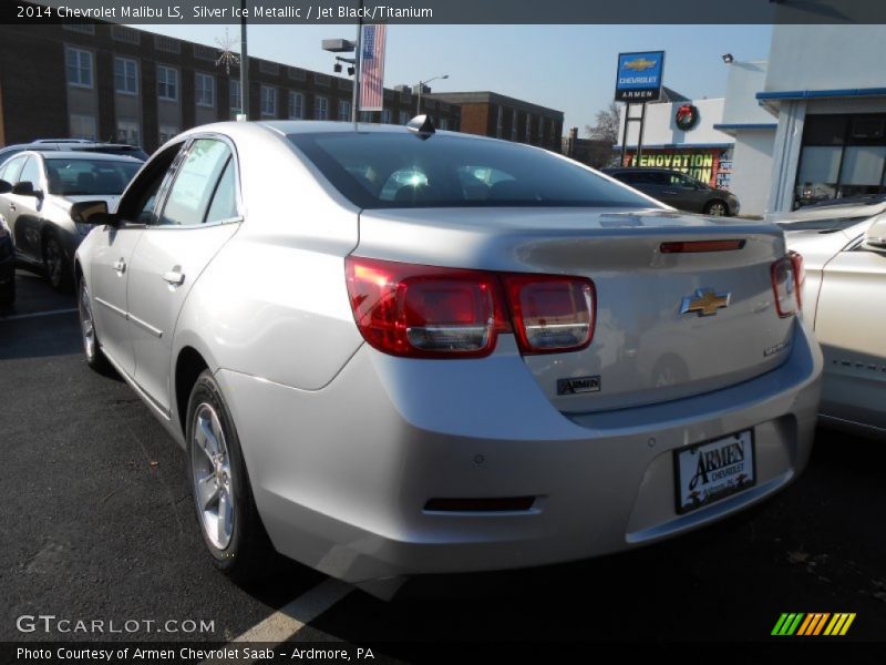 Silver Ice Metallic / Jet Black/Titanium 2014 Chevrolet Malibu LS
