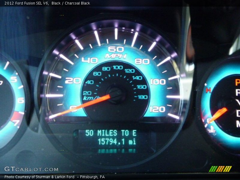 Black / Charcoal Black 2012 Ford Fusion SEL V6