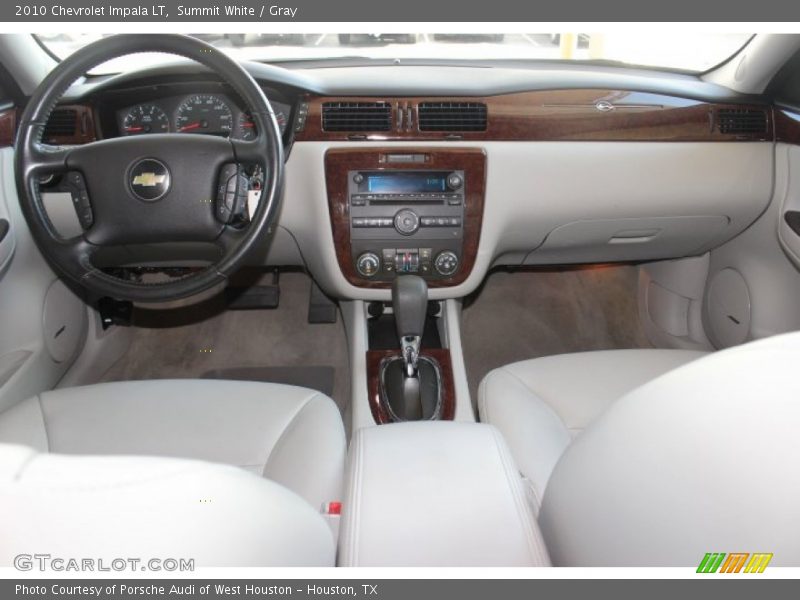 Summit White / Gray 2010 Chevrolet Impala LT