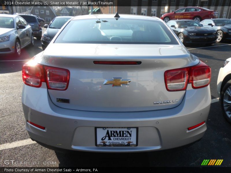 Silver Ice Metallic / Jet Black/Titanium 2014 Chevrolet Malibu LS