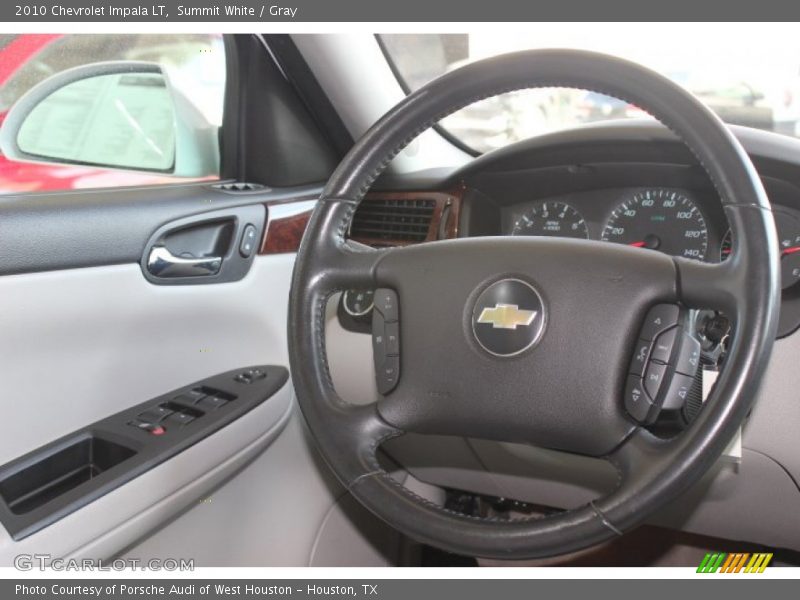 Summit White / Gray 2010 Chevrolet Impala LT