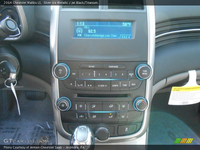 Silver Ice Metallic / Jet Black/Titanium 2014 Chevrolet Malibu LS