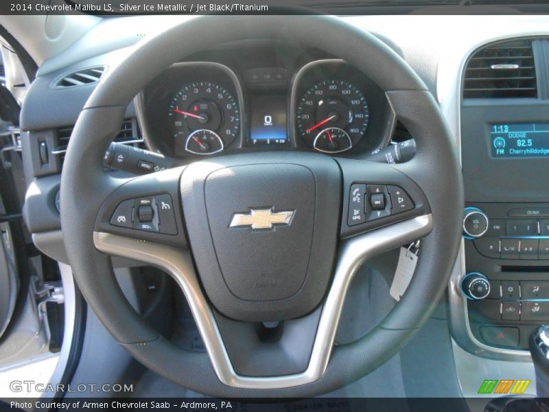 Silver Ice Metallic / Jet Black/Titanium 2014 Chevrolet Malibu LS