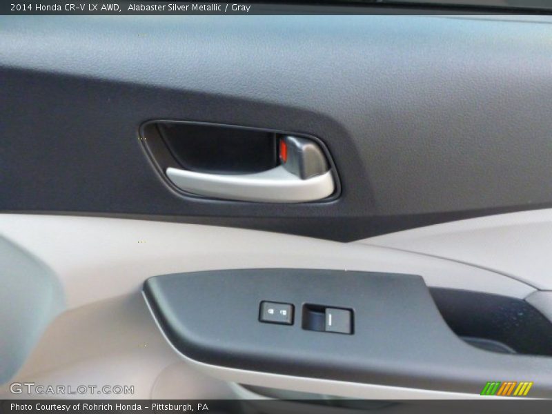 Alabaster Silver Metallic / Gray 2014 Honda CR-V LX AWD