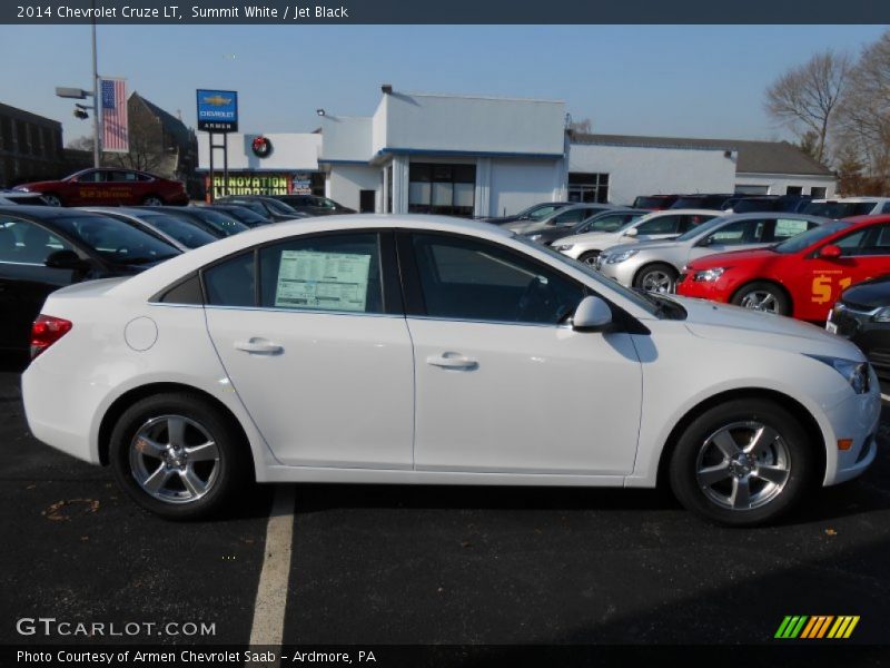Summit White / Jet Black 2014 Chevrolet Cruze LT