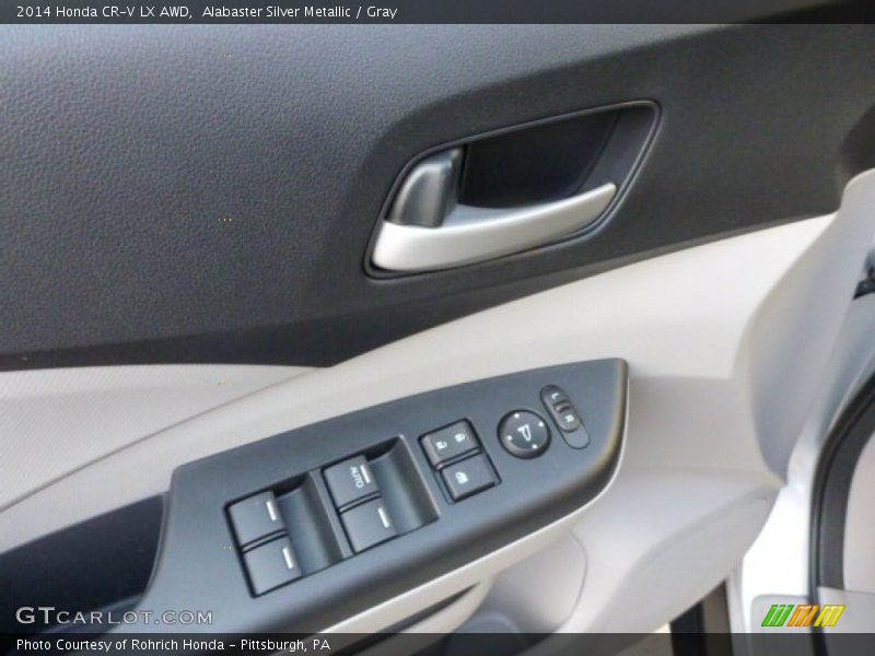 Alabaster Silver Metallic / Gray 2014 Honda CR-V LX AWD