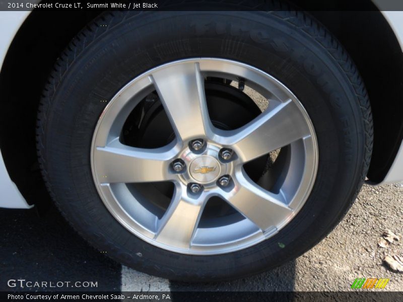 Summit White / Jet Black 2014 Chevrolet Cruze LT