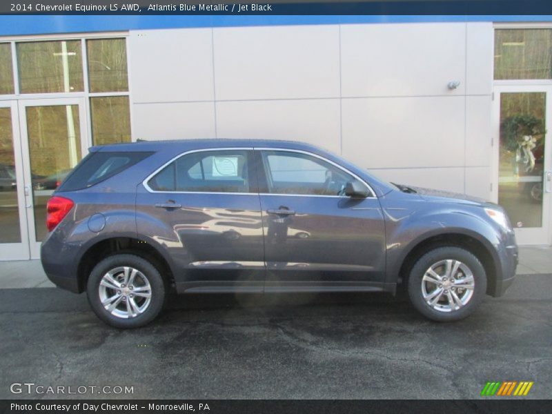 Atlantis Blue Metallic / Jet Black 2014 Chevrolet Equinox LS AWD