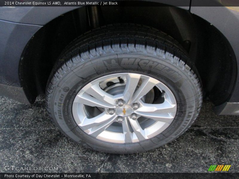 Atlantis Blue Metallic / Jet Black 2014 Chevrolet Equinox LS AWD
