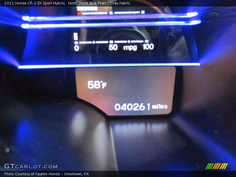 North Shore Blue Pearl / Gray Fabric 2011 Honda CR-Z EX Sport Hybrid