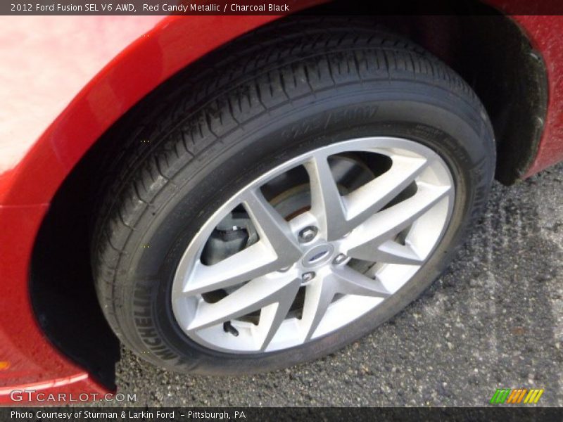Red Candy Metallic / Charcoal Black 2012 Ford Fusion SEL V6 AWD