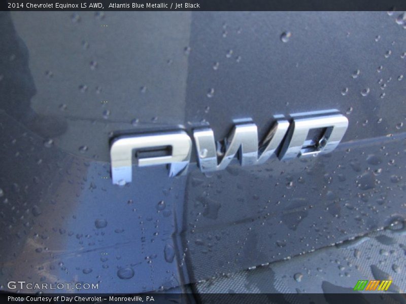 Atlantis Blue Metallic / Jet Black 2014 Chevrolet Equinox LS AWD