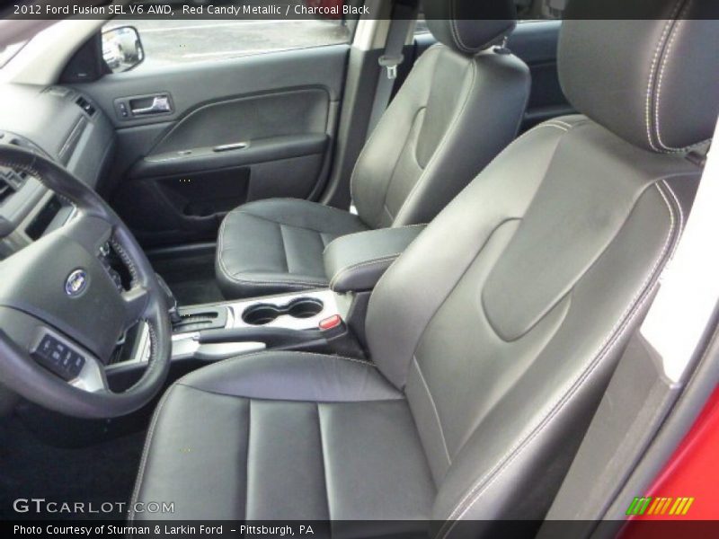 Red Candy Metallic / Charcoal Black 2012 Ford Fusion SEL V6 AWD