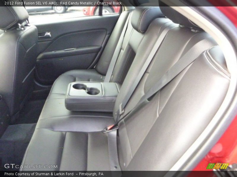 Red Candy Metallic / Charcoal Black 2012 Ford Fusion SEL V6 AWD