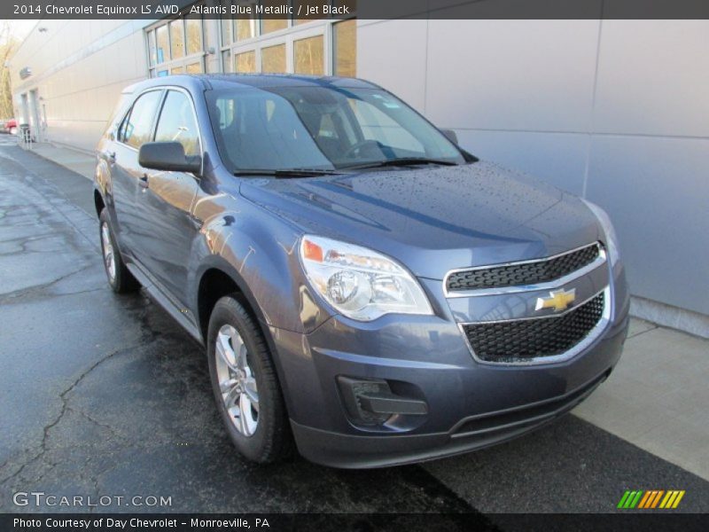 Atlantis Blue Metallic / Jet Black 2014 Chevrolet Equinox LS AWD