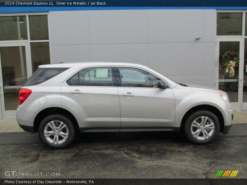 Silver Ice Metallic / Jet Black 2014 Chevrolet Equinox LS