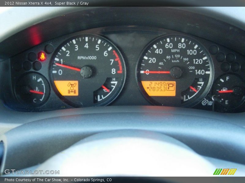 Super Black / Gray 2012 Nissan Xterra X 4x4