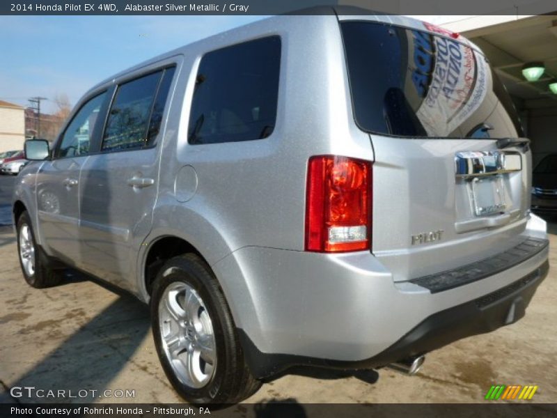 Alabaster Silver Metallic / Gray 2014 Honda Pilot EX 4WD