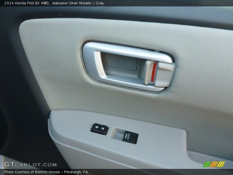Alabaster Silver Metallic / Gray 2014 Honda Pilot EX 4WD