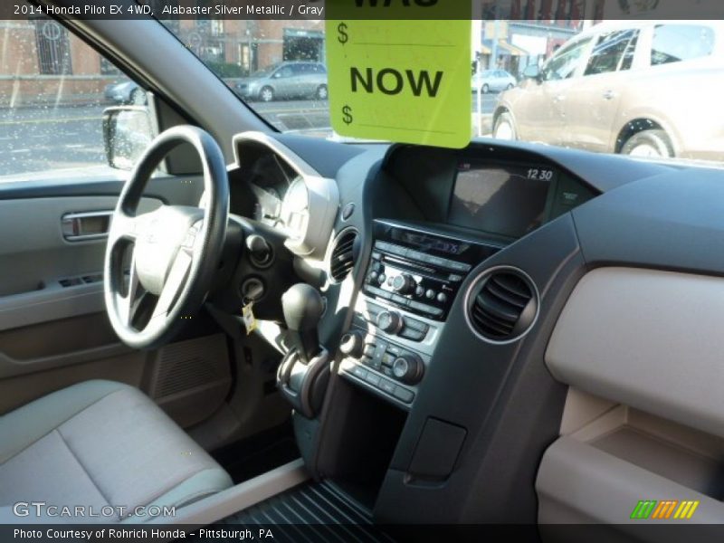 Alabaster Silver Metallic / Gray 2014 Honda Pilot EX 4WD