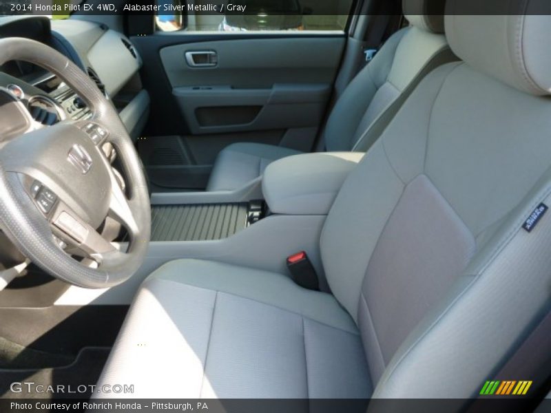 Alabaster Silver Metallic / Gray 2014 Honda Pilot EX 4WD