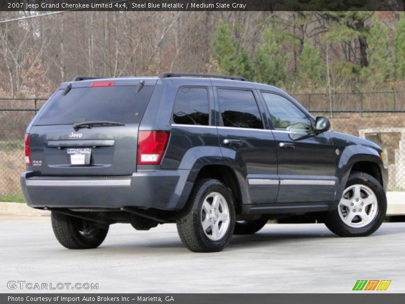 Steel Blue Metallic / Medium Slate Gray 2007 Jeep Grand Cherokee Limited 4x4