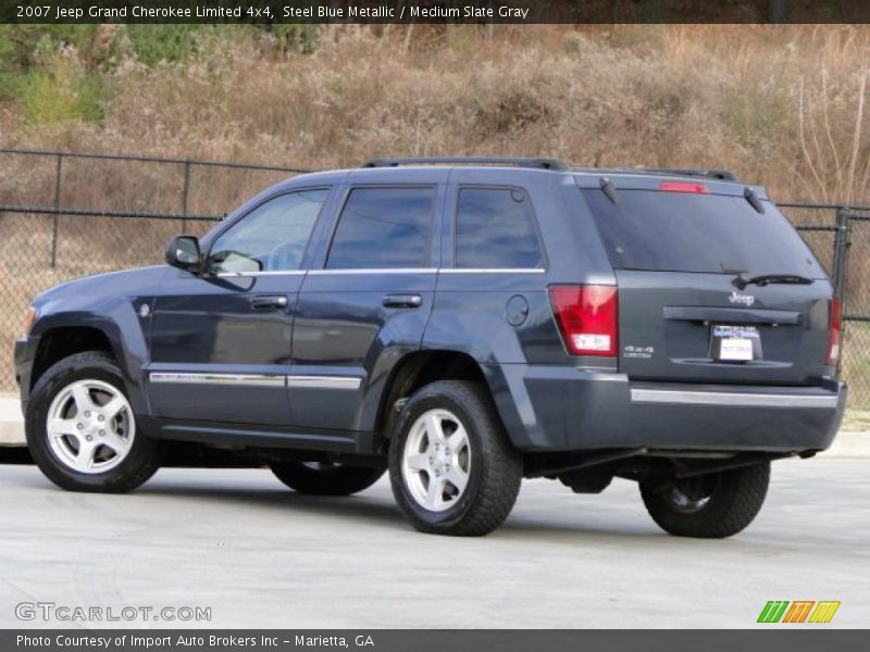Steel Blue Metallic / Medium Slate Gray 2007 Jeep Grand Cherokee Limited 4x4